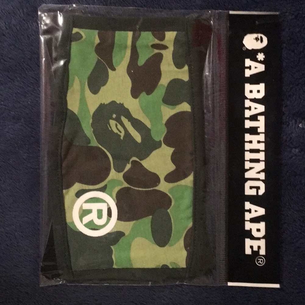 Bape Green Camo Face Mask